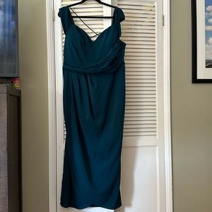 City Chic emerald entwine dress